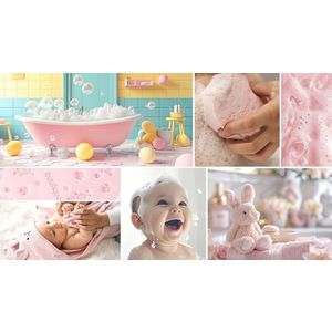 Burete pentru baie copii Babyono Roz imagine