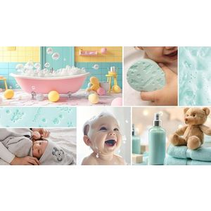 Burete pentru baie copii Babyono Verde imagine