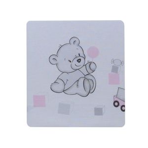 Cearceaf din bumbac pentru saltea 120x60 cm BearsToys Roz Beberoyal imagine