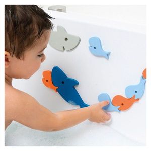 Puzzle de baie Rechinii infometati Quut Toys 10 piese imagine