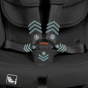 Scaun auto iSize 40-150 cm Coccolle Nobi Diamond Black cu Isofix, pozitie somn, Tetiera reglabila, Rotativ, Insert nou nascut imagine