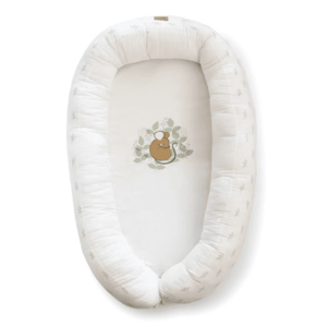 Suport de dormit Babynest 2 in 1 din bumbac Spring Cottage Hunter Green 95x65x18 cm imagine