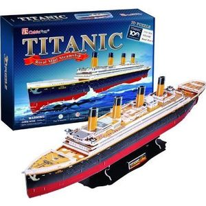 Puzzle 3D - Nava mare Titanic, 113 piese | CubicFun imagine