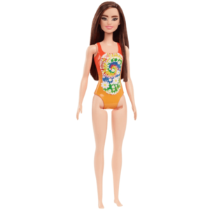 Papusa - Barbie Satena cu costum de baie portocaliu | Mattel imagine