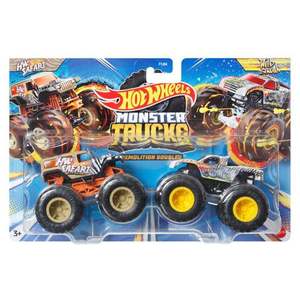 Set 2 masini Monster Truck, Hot Wheels, HW Safari si Wild Streak, HWN58 imagine