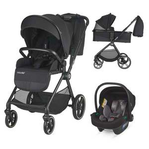 Carucior modular 3 in 1, Coccolle Lissia Anthracite si scoica auto Isize Knox Anthracite imagine