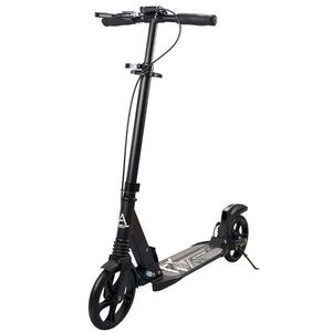 Trotineta cu doua suspensii si frana pe disc, Action One, Negru imagine