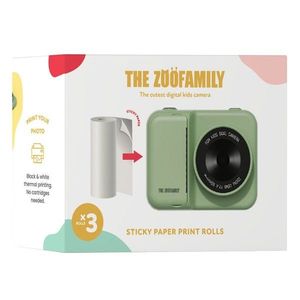 Set 3 role hartie autoadeziva pentru imprimare poze, The Zoo Family imagine