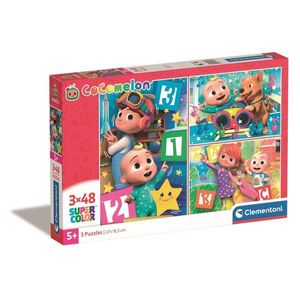 Puzzle Clementoni Cocomelon, 3 x 48 piese imagine