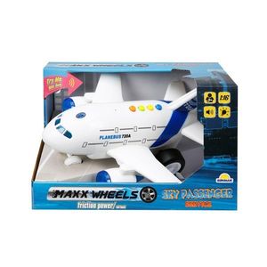 Avion cu lumini si sunete, Maxx Wheels, 1: 16, Planebus, 720A imagine