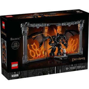 LEGO® Icons - Stapanul inelelor: Diorama pentru biblioteca cu un Balrog (10367) imagine