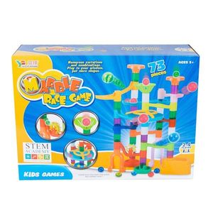 Joc de constructie, Marble Race Game, Cursa bilelor, 73 piese imagine