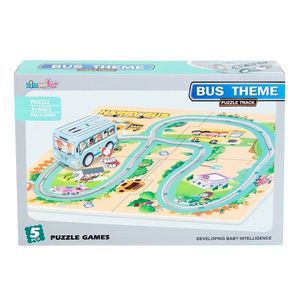 Joc si puzzle 2 In 1, Autobuz scolar imagine