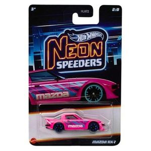Masinuta metalica, Hot Wheels, Neon Speeders, Mazda RX-7, JCB01 imagine