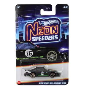 Masinuta metalica, Hot Wheels, Neon Speeders, Porsche 934 Turbo RSR, JCB05 imagine