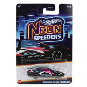 Masinuta metalica, Hot Wheels, Neon Speeders, Toyota AE-Corolla, JCB03 imagine