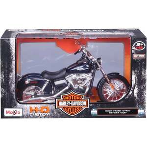 Motocicleta metalica, Maisto, Harley-Davidson, 2006 FXDBI Dyna Street Bob, 1: 12 imagine