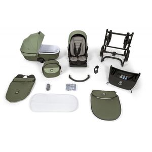 Carucior 2 in 1 Tutis Uno 5+ Cocoa 159 sezut reversibil, spatar reglabil, roti cu blocare, bara detasabila, accesorii incluse imagine