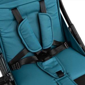 Carucior pentru copii, Kidnort Fjallrav Albastru, cu pliere compacta, suspensie integrala, spatar si viziera reglabile, pana la 22 kg, accesorii incluse, suport pentru pahar, husa transport imagine
