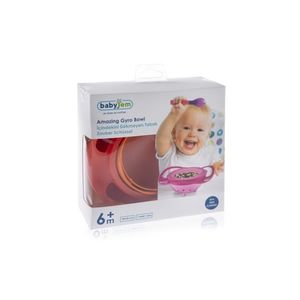 Bol multifunctional cu capac si rotire 360 grade BabyJem Amazing Bowl Gri imagine