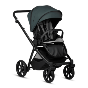 Carucior 2 in 1 Tutis Mio 3+ Pacific Green 240 din piele, sezut reversibil, amortizoare duble, maner reglabil, accesorii incluse imagine
