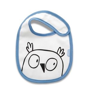 Baveta din bumbac BabyJem Blue Owl imagine