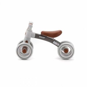 Bicicleta de echilibru pentru copii, Adamex Welly, cu 4 roti, 3 moduri de iluminare LED in ghidon, testata EN71, Caramel Grey imagine