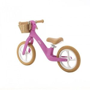 Bicicleta fara pedale pentru copii, Adamex Pixie, cu roti de 12 inch din spuma PU, cu cosulet, design retro, scaun reglabil, inaltime sezut 33-43 cm, sarcina maxima admisa 50 kg, 2-6 ani, Pretty Pink imagine