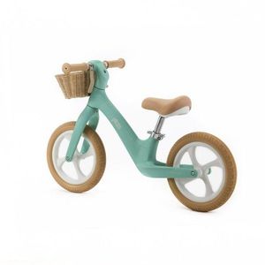 Bicicleta fara pedale pentru copii, Adamex Pixie, cu roti de 12 inch din spuma PU, cu cosulet, design retro, scaun reglabil, inaltime sezut 33-43 cm, sarcina maxima admisa 50 kg, 2-6 ani, Prestige Mint imagine