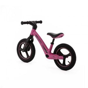 Bicicleta fara pedale pentru copii, Adamex Rocket, cu roti gonflabile din cauciuc 12 inch, sezutul moale reglabil pe inaltime, sarcina maxima admisa 25 kg, omologata EN71, Pink Me imagine
