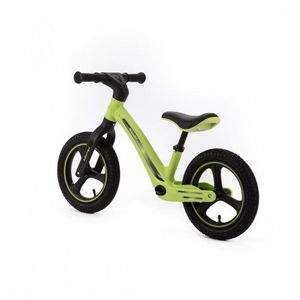 Bicicleta fara pedale pentru copii, Adamex Rocket, cu roti gonflabile din cauciuc 12 inch, sezutul moale reglabil pe inaltime, sarcina maxima admisa 25 kg, omologata EN71, Lime Green imagine