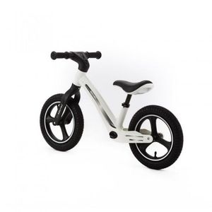 Bicicleta fara pedale pentru copii, Adamex Rocket, cu roti gonflabile din cauciuc 12 inch, sezutul moale reglabil pe inaltime, sarcina maxima admisa 25 kg, omologata EN71, Pure White imagine
