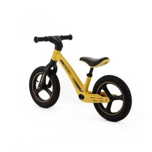 Bicicleta fara pedale pentru copii, Adamex Rocket, cu roti gonflabile din cauciuc 12 inch, sezutul moale reglabil pe inaltime, sarcina maxima admisa 25 kg, omologata EN71, Yellow Wee imagine
