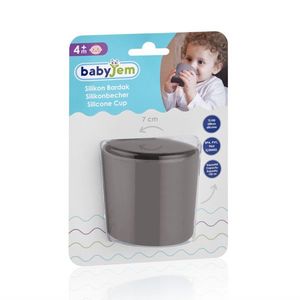 Pahar BabyJem din silicon pentru diversificare Maro imagine