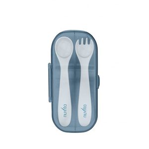 Tacamuri de calatorie in cutie Nuvita Easy Eating Powder Blue imagine