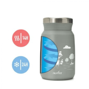Termos din otel inoxidabil Nuvita Sage Green pentru alimente lichide si solide 500 ml imagine