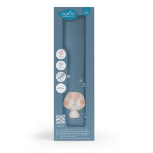 Termos din otel inoxidabil Nuvita Powder Blue cu 2 recipiente interne 400 ml imagine