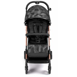 Carucior sport Compass 2.0 Jacquard Nero CAM, 0-4 ani, spatar reglabil, suspensii, sistem tip troller, suport picioare ajustabil + accesorii imagine