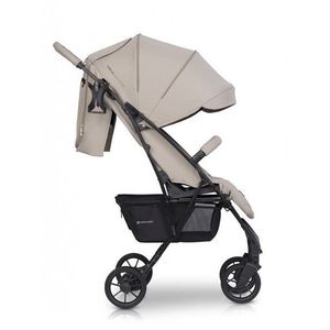 Carucior pentru copii Euro-Cart Volt Pro, omologat pana la 22 kg, Fossil Black Edition, ultracompact, pliabil cu o singura mana, spatar reglabil in 3 pozitii, roti cu suspensie imagine