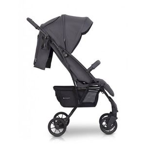 Carucior pentru copii, Euro-Cart Volt Pro, omologat pana la 22 kg, Iron Black Edition, ultracompact, pliabil cu o singura mana, spatar reglabil in 3 pozitii, roti cu suspensie imagine