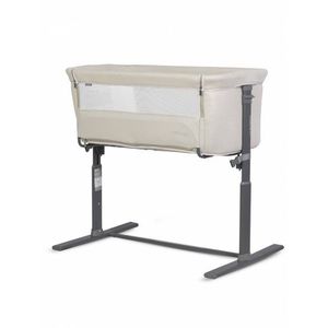 Patut Co-Sleeper 2 in 1 pentru copii Colibro Nap Bassinet, cu saltea inclusa, inaltime reglabila pe 9 nivele si unghi de inclinare de 30 de grade, dimensiuni 90 x 58 cm, Taupe imagine