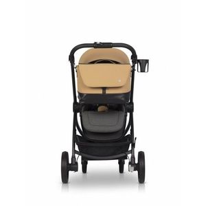 Geanta multifunctionala pentru mamici Euro Cart, compatibila carucioarelor Corso si Crox, cu un compartiment si buzunare, impermeabila si complet rigida, dimensiune 44 x 27 x 14 cm, Camel imagine