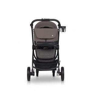 Geanta multifunctionala pentru mamici, Euro Cart, compatibila carucioarelor Corso si Crox, cu un compartiment si buzunare, impermeabila si complet rigida, dimensiune 44 x 27 x 14 cm, Taupe imagine