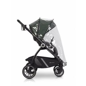 Carucior 2 in 1 pentru copii Euro-Cart Crox, compus din doua piese distincte, cadrul de aluminiu, Roti mari, Scaun reversibil, capotina si husa de picioruse, cu Geanta si accesorii incluse, pana la 22 kg, Jungle imagine