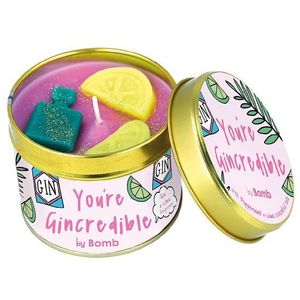 Lumanare parfumata 180g Youre Gincredible Cutie metalica Bomb Cosmetics imagine