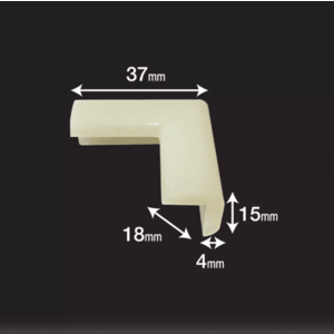 Set 2 protectii colturi Car Boy Safety Fosforescenta 18x37x15x4 mm imagine