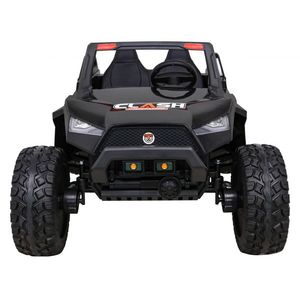 Masinuta electrica pentru copii Buggy Clash 4x4 Black, 4 motoare de 45W, 2 baterii de 12V7Ah, Telecomanda 2, 4 GHz, roti EVA cu suspensii, sistem audio complet MP3, USB, Bluetooth, Radio FM imagine