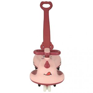 PlasmaCar Swing FIX S1 cu LED cu maner roz max. 65 kg imagine