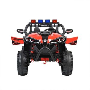 Masinuta electrica pentru copii Novokids Super Beasty Buggy UTV , 2 locuri, cu faruri luminoase, telecomanda, 3-6 ani , max 30 kg , 12V, Mp3USB, 2 viteze, model Offroad, rosu cu negru imagine