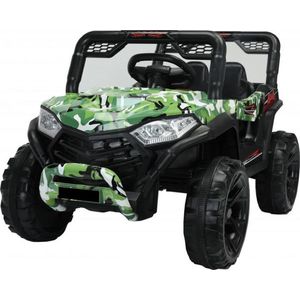 Masinuta electrica pentru copii Novokids Buggy Mini UTV cu faruri luminoase, telecomanda, 3-6 ani , max 30 kg, 3 viteze, model Offroad Verde Camuflaj imagine